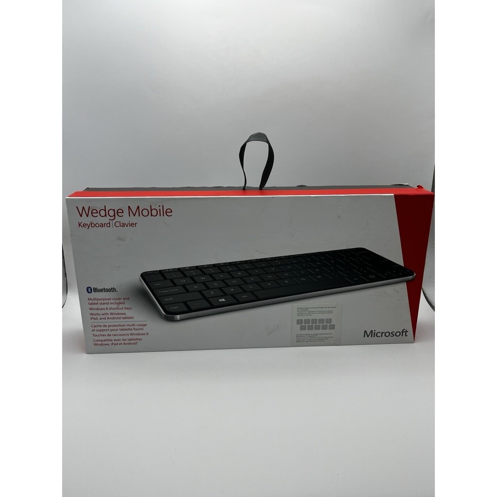 Microsoft Wedge Mobile Bluetooth Keyboard Model 1521 w/ Cover & Box Used Good - Picture 7 of 11